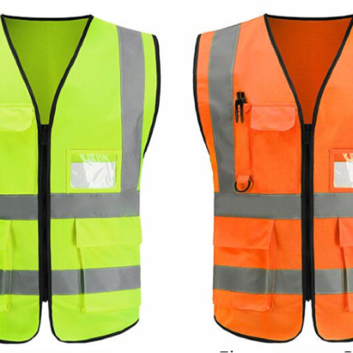 HI VIZ 5 POCKET STYLE WITH ZIPPER
