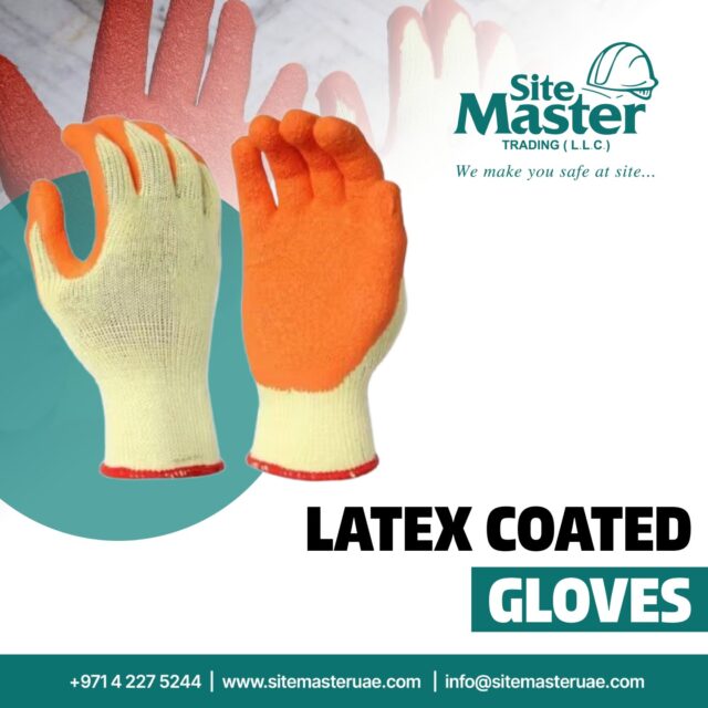 Site Master Trading LLC introduces premium Latex Coated Gloves 🧤💪 Designed for excellent grip, flexibility, and durability, these gloves are ideal for construction, industrial, and general work applications 🔧🏗️ Keep your hands safe while working with comfort and confidence.

#SiteMasterTrading #LatexGloves #SafetyGloves #WorkGloves #DurableProtection #IndustrialSafety #HandProtection #StrongGrip