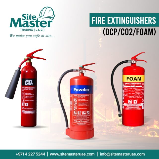 Stay protected with SiteMaster Trading LLC’s Fire Extinguishers! 🔥🧯 Available in DCP, CO2, and Foam types, these extinguishers are designed for reliable performance and quick response to different fire hazards—ensuring safety in industrial, commercial, and residential spaces 🏢💪

#SiteMasterTrading #FireExtinguishers #DCP #CO2 #Foam #SafetyFirst #FireSafety #ProtectiveEquipment