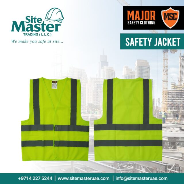Stay visible and protected with SiteMaster Trading LLC’s Safety Jacket by Major Safety Clothing! 🦺✨ Designed for durability and comfort, this jacket ensures high visibility and safety in industrial, construction, and outdoor work environments 🏗️💪

#SiteMasterTrading #MajorSafetyClothing #SafetyJacket #HighVisibility #Workwear #IndustrialSafety #DurableGear #ConstructionEssentials
